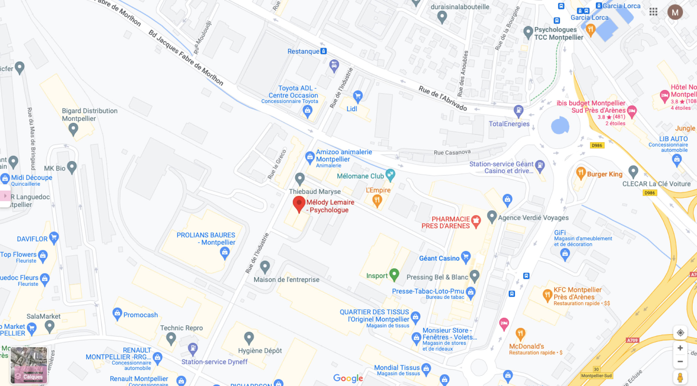 Adresse Mélody Lemaire Psychologue Clinicienne Psychothérapeute Montpellier